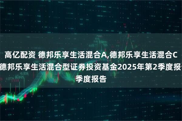 高亿配资 德邦乐享生活混合A,德邦乐享生活混合C: 德邦乐享生活混合型证券投资基金2025年第2季度报告